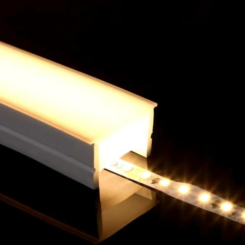 DYETEE Tube Néon en Silicone, Tube Néon LED en Silicone 1616B, Profil Flexible, Lumière LED for Diverses Occasions, Pliable Et Découpable, Facile À Installer, Blanc(5m)