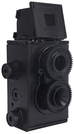 Appareil Photo Argentique Vintage, Appareil Photo TLR Double Objectif DIY pour Film 35 Mm 135, Cadre au Niveau de la Taille, Appareil Photo Réutilisable avec Sensation Vintage