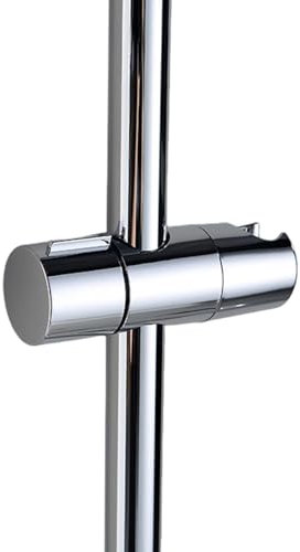 Holdes Support de pommeau de douche avec barre coulissante, support de pommeau de douche fixe avec barre coulissante, accessoires de salle de bain, barre coulissante de 0,71 à 0,98 pouce, support de
