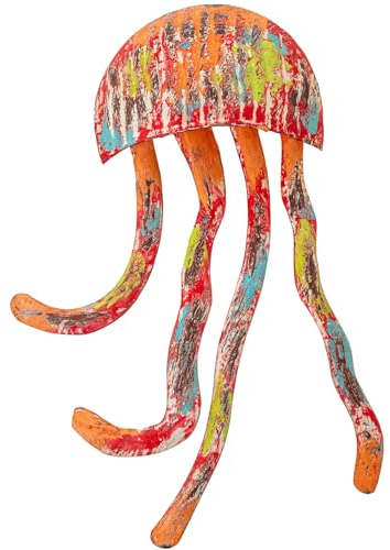 DRW Wandleuchte aus Eisen, Orange, 18 x 3 x 29 cm