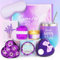 MUJUZE Cadeaux pour femmes, Coffret cadeau “Drink Happy Thoughts”, Gobelets à vin pour anniversaire, Idée de cadeau pour les fêtes, Présent spécial pour femme, Cadeau d'anniversaire unique