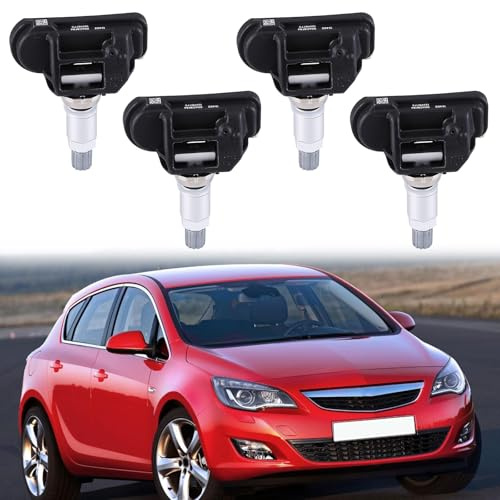 4 Stück 13598775 Reifendrucksensor TPMS Kompatibel für Opel Astra J Insignia Zafira C RDKS Reifendrucksensor 1010048 543002 543003 543042 Reifendrucküberwachungssystem