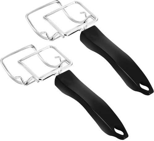 2 pinzas extractoras para bandeja de horno, tostador, horno; mango común para bandejas y parrillas, extracción rápida