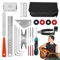 Gitarren-Werkzeugset, Gitarren-Setup-Wartungswerkzeuge, Edelstahl und ABS, Tragetasche, Instrumentenzubehör für Akustik- und E-Gitarren, 15 x 4,5 cm