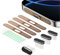 BelleVive 8er-Pack USB-C-Staubschutzstecker, Typ-C-Ladeanschlusssteckerabdeckung, Ohrhörer-Lautsprechernetz, staubdichte Klebeabdeckung, für iPhone 16/iPhone 15, Wüstentitan