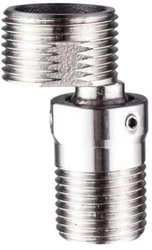 MUMQAQ Adaptador de ángulo de grifo de ducha ajustable, acero inoxidable 304, conector de ducha de pie curvado, adaptador de codo de ducha, componente de ducha universal para ajustar la distancia