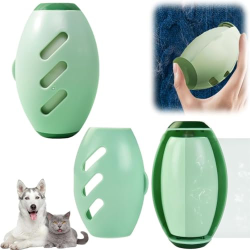 BTORER 2Pcs Reusable Lint Roller,Silicone Washable Sticky Roller Portable Lint Roller,Reusable Sticky Hair Remover, Dog Pet Cat Hair Removal Tool for Clothes Rug Furniture Couch Car (Green)