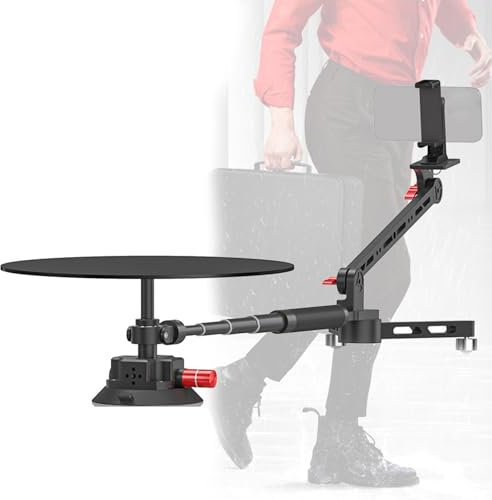 360 Video Camera Rotating Platform,Spin Platform for Product Photography Rotating Display Stand Camera Spinner Foldable Shooting Angle Adjusted Arbitrarily