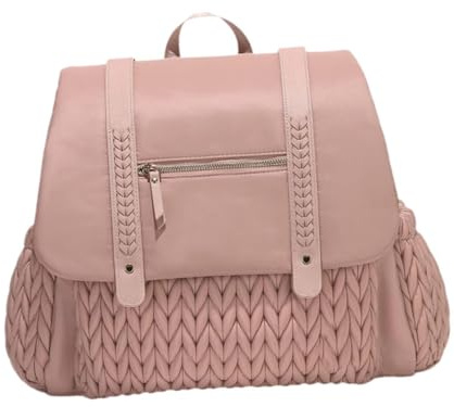 Colcolo Windel Rucksack Verstellbarer Schultergurt Dauerhaftigkeit Windel Wechseln, Rosa