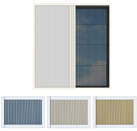 GOCHUSX Puerta Plegable Acordeon A Medida, Cortina para Puerta De Armario Abierta, Cortina Corrediza Invisible Tipo Acordeón para Armarios, Baños, Cocinas Y Oficinas