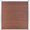 Emmtore WPC Sichtschutzzaun Windschutzzaun Lamellenzaun Windschutz Sichtschutz Zaun Element Terrasse Garten Zaun-Set 5 Quadrate + 1 Schräge 965x186 cm Braun