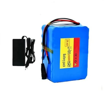 BDBLFLTZ Batterie pour vélo électrique 29,4 V 20 Ah pour vélo électrique Pliable Batterie Lithium-ION pour vélo électrique 7S5P avec Chargeur, pour vélo électrique Ebike T