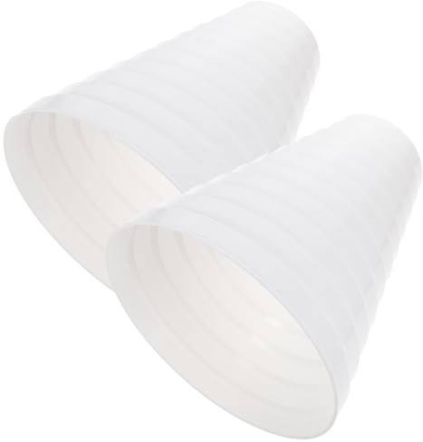 DECOMELODY 2pcs Air Duct Adapter HVAC Reducer Increaser for Dryer Vent Connector Flexible for Bathroom Exhaust Fans and Range Hoods and Easy to Cut