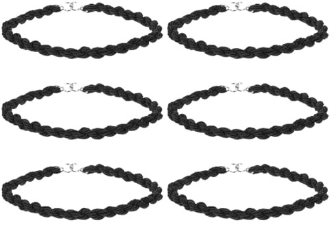 TOBBOMEY 3 Paare Outdoor Camping Elastische Beinbänder mit Metallhaken Verstellbare Gummibänder für Hosenöffnung Praktische Fahrrad zubehör für Wanderhose und Radfahren Schwarz