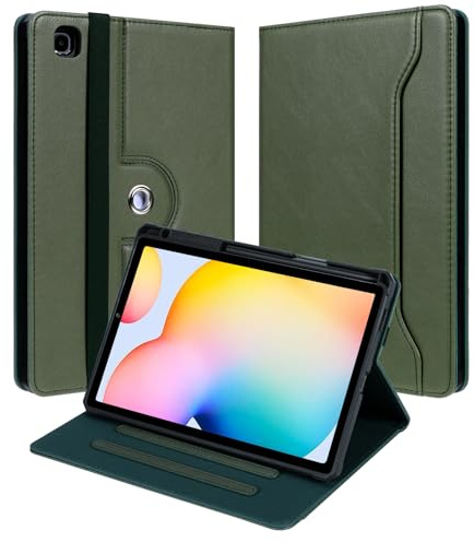 DONGZHU Custodia per Samsung Galaxy Tab S6 Lite 2024/2022/2020 10.4 pollici, compatibile con SM-P620/P625/P613/P619/P610/P615/P617, con supporto per penna S, guscio rigido in poliuretano, resistente