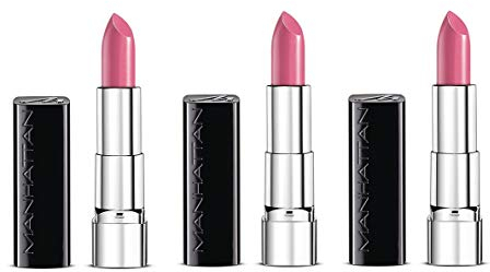 Manhattan Moisture Renew Lipstick, cremiger Lippenstift, feuchtigkeitsspendend, intensiv, langanhaltend (3er Pack) (700 Pink Chi)