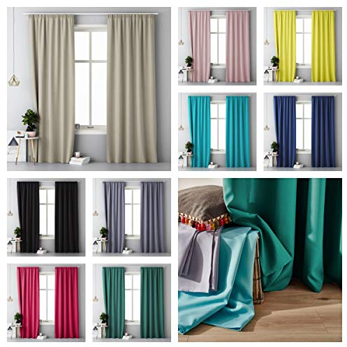 ROOM99 Vorhang mit Silberen Ösen Aura 140 x 250 cm Breite x Höhe Schiebegardinen Modern Curtain Wohnzimmer Schlafzimmer LILA, 1 Stück