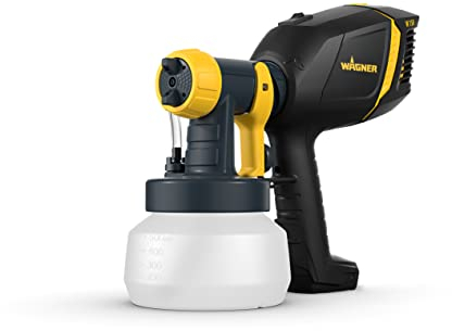 WAGNER pulverizador de Pintura Wood&Metal Sprayer W 150 para Barnices y esmaltes para Interiores y Exteriores, 5 m²-10 min, depósito 600 ml, 300 W
