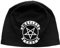 Motley Crue Mütze Beanie Pentagram Discharge Nue offiziell Schwarz Jersey Print One Size