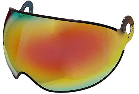 FK Visors Visiera compatibile con caschi MOMODESIGN® vecchio modello antigraffio 1,5mm, specchiata rosso - old model ECE 22-05