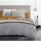 Home Linge Passion - Parure de Couette LOUXOR 100% Coton 57 Fils - 240 x 260 cm Ocre