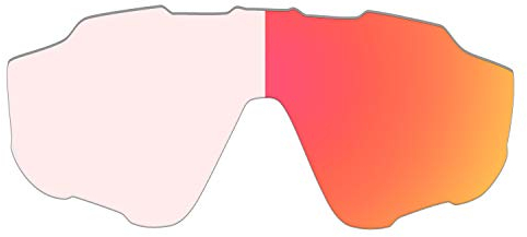 HKUCO Rechange Lentille Pour Oakley Jawbreaker Lunettes de soleil Rouge photochromique