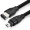 Câble FireWire 400 4 broches à 6 broches 1,8 m Noir