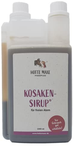 Hotte Maxe Kosaken Sirup® in Dosierflasche für Pferde - 1l
