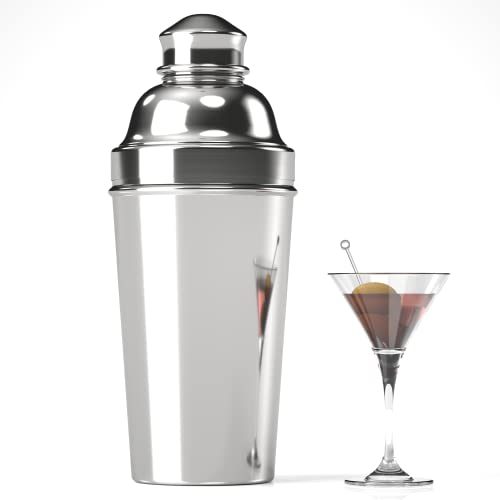 Bulipu Grand shaker à cocktail en acier inoxydable de 1,8 l - Pour barman, cocktail - Passoire intégrée
