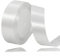 Geschenkband weiß 25mm Breit, 23 Meters Satinband Weiss Geschenkbänder Stoff Schleifenband Dekoband zum Geschenkverpackung, Bastelarbeiten, Geburtstag und Hochzeitsdekoration