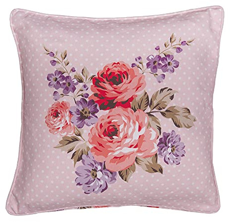 Clayre & Eef DTR21 Kissenhülle Rosa, Flieder 40x40 cm