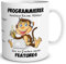 TRIOSK Tasse Programmierer mit IT Affe Spruch lustig Keine Fehler Geschenk für Beruf Informatiker Entwickler Arbeit Büro Kollegen Männer Frauen