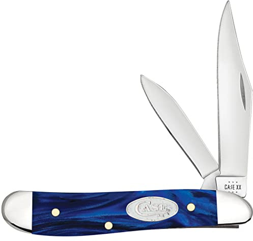 Case XX WR POCKET KNIFE PEANUT BLUE PEARL KIRINITE, ITEM 23446, LENGTH CLOSED 2 7/8 INCH (10220 SS)