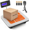 Bonvoisin Paketwaage 300kg/660lb Paketversandwaage mit separater großer LCD-Anzeige, 4 AA-Batterien & EU-Netzadapter im Lieferumfang enthalten, kg/oz/lb umschaltbar, mit Zählfunktion