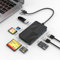 8 in 1 USB 3.0 Lecteur de Carte mémoire, USB A vers SD Adaptateur de Lecteur de Carte SD Micro SD MS CF avec 3 Ports USB 3.0, Compatible avec Carte SD SDXC SDHC CF CFI TF Micro SD SDXC SDHC MMC UHS