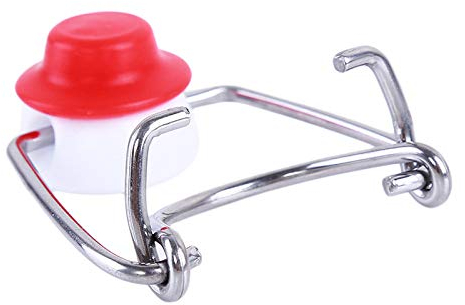 SEIWEI 4PCS Spare Stopper for Swing Top Bottles Wine Stoppers Cap Flip Top Stopper Root Beer Bottles Replacement Swing Tops for Homebrew Brewing