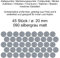 Aufkleber Etiketten Klebepunkte aus Folie 45 Stück silber matt rund 20 mm selbstklebend farbig wetterfest Decal Markierungen Organisieren DIY basteln verzieren Modellbau Scrapbooking