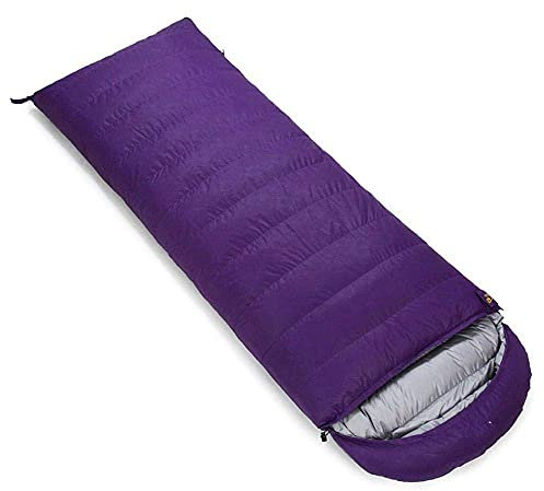Schlafsack Vier-Jahreszeiten-Daunenschlafsack für den Außenbereich, ultraleichter Schlafsack, Kompressionssack (Purple400) (Purple400)