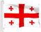 G128 Georgia-Flagge, 90 x 150 cm, LiteWeave Pro Serie, bedruckt, 150D-Polyester, Länderflagge, für drinnen und draußen, lebendige Farben, Messingösen