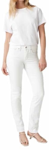 Levi's Damen Jeanshose 314 Shaping mit Stretch-Anteil, Straight Fit, Weiß (Soft Clean White), W32/L32