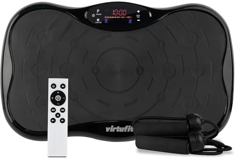 VirtuFit Fitness-Vibrationsplatte - Fitness Powerplate - 10 Trainingsprogramme - 99 Geschwindigkeitsstufen - Ausdauertrainingsgerät