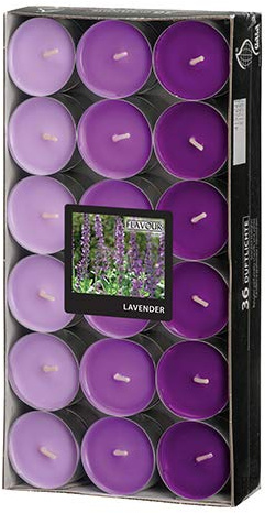 Duft-Teelichter, Lavendel, 36 Stück