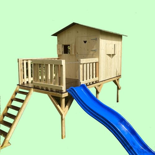Cabane d'enfants sur pilotis en Bois pour Le Jardin