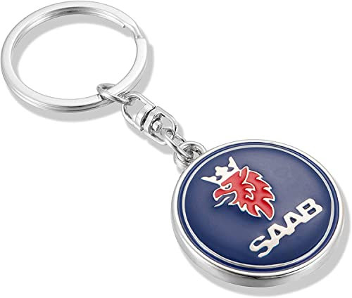 fibhyrtingy 3D Chrom Auto Schlüsselanhänger Metall Universalgröße, Passend für S-a, One size