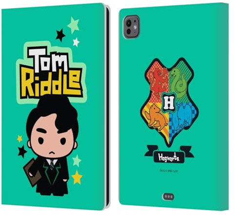 Head Case Designs Offizielle Harry Potter Tom Riddle Deathly Hallows XXXIII Leder Brieftaschen Handyhülle Hülle Huelle kompatibel mit Apple iPad Pro 11 M4 2024