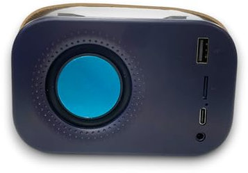 Cassa Bluetooth Portatile Retro con Design Vintage - Altoparlante Wireless in Diversi Colori, Dimensioni Compatte 122x75x59 mm, Audio Potente, Include Cavo di Ricarica (Nero)