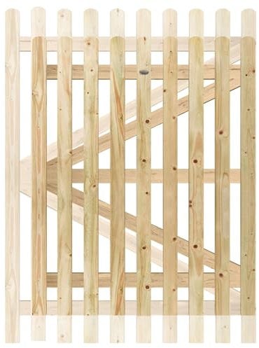 Premier Garden Supplies Made-To-Measure Wooden Picket Pale Pedestrian Garden Gate Heights between 5ft (151cm) to 6ft (180cm) by Widths between 4.5ft (121cm) to 4.5ft (135cm)
