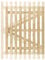 Premier Garden Supplies Made-To-Measure Wooden Picket Pale Pedestrian Garden Gate Heights between 5ft (151cm) to 6ft (180cm) by Widths between 4.5ft (121cm) to 4.5ft (135cm)
