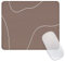 Ksriylm Tapis de Souris,Carré Marron Ligne Forme De Coeur Mouse Pad Mousepad de personnalité avec Base en Caoutchouc Imperméable et Antidérapante Mousepad pour Bureau,Travail,Ordinateur,Maison