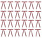 24 Samt Weihnachtsschleifen Weihnachtsbaum Samt Ornamente Weihnachtsbaum Basteln Schleife Samt Bänder (Rot)